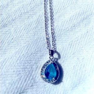 NIP Nikola Valenti Necklace Blue Stone Silver